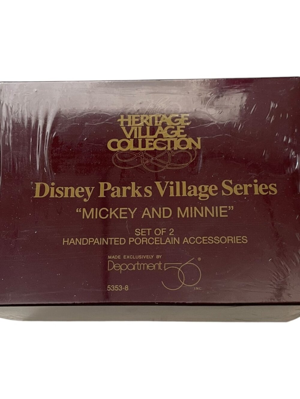 Department 56 Disney Parks Village Series Mickey Minnie Mouse Figurine Set New